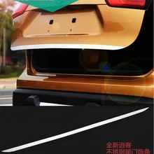 Подходит для Nissan Qashqai Chrome откидной двери Крышка отделка задний багажник литье ободок укладки Стикеры гарнир