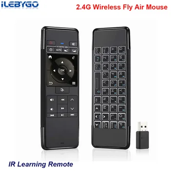 

3pcs/lot H6 Mini Wireless Keyboard 2.4GHz Fly Air Mouse IR Learning Remote Control for KD player Android TV/tv box/Mini PC/HTPC