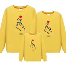 Sweat-shirt Long en coton imprimé pour la famille, tenues assorties, automne, pour père, mère, fille, fils