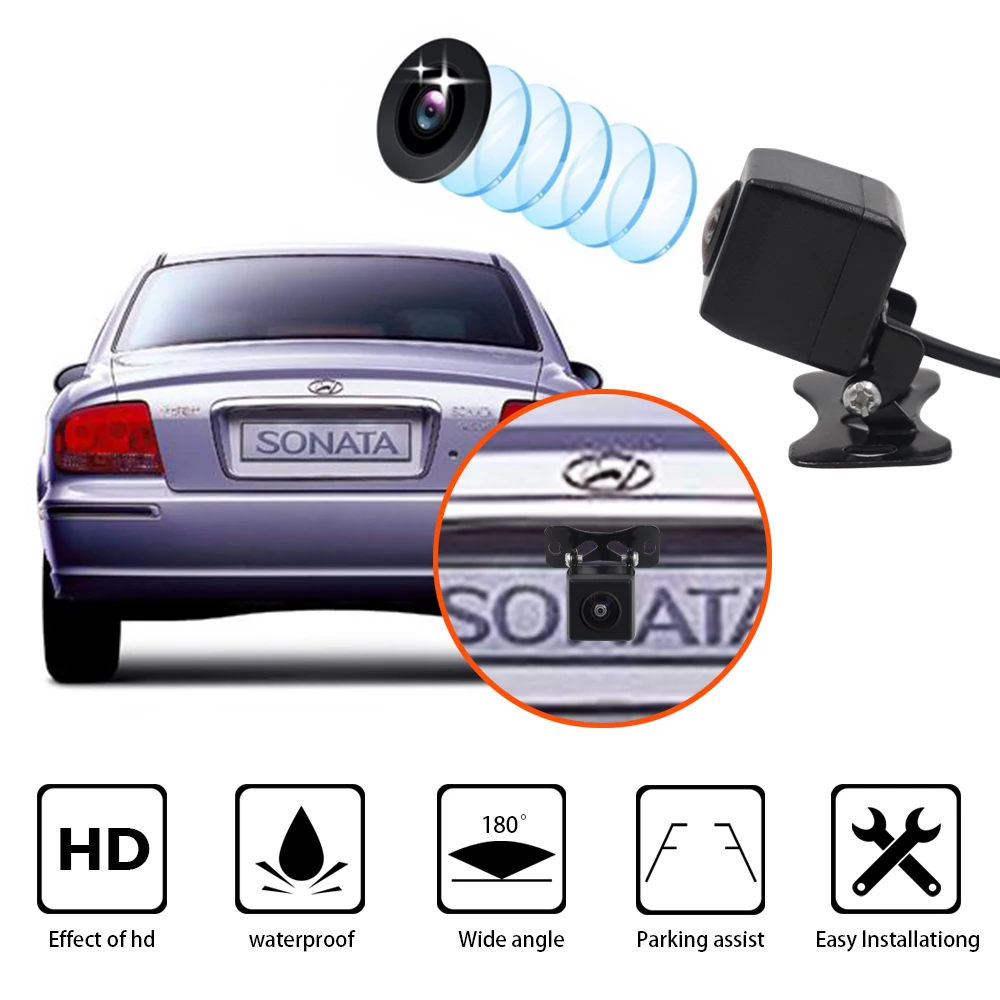 Carsanbo новейшая HD 180 градусов объектив рыбий глаз Автомобильная обратная резервная