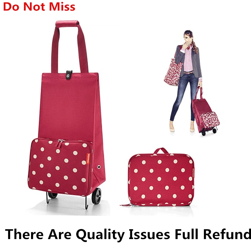 

New Folding Shopping Bag Shopping Cart on Wheels Bags Small Pull Cart Women Buy Vegetables Bag Shopping Organizer Tug Package