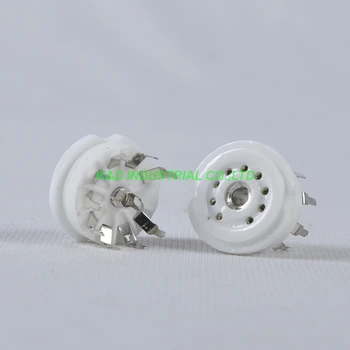 

2pcs 9pin Noval Tube Socket PCB Ceramic For 12AX7 12AU7 Tube Amplifier