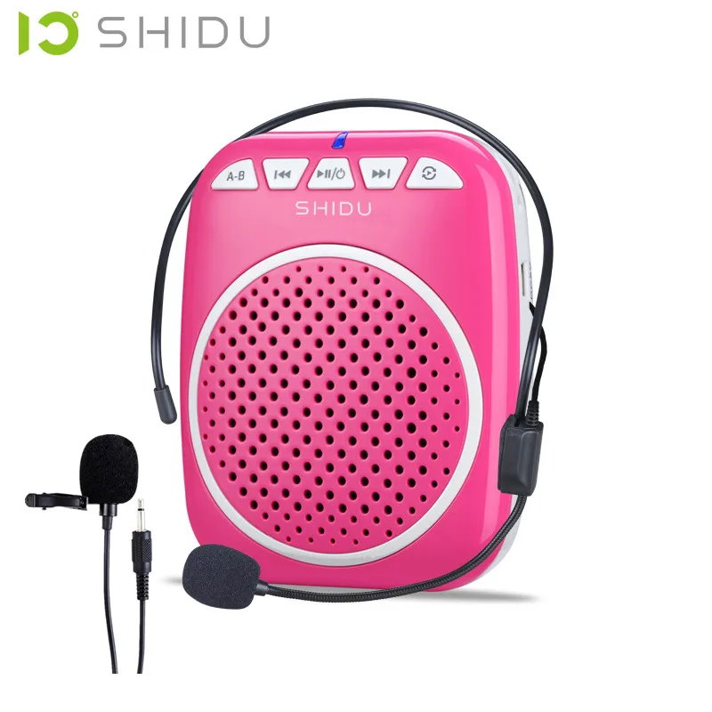 

2016 New Digital teaching Megaphone Microphone Voice Amplifier Loudspeaker Audio Booster External Speaker With USB TF Waistband