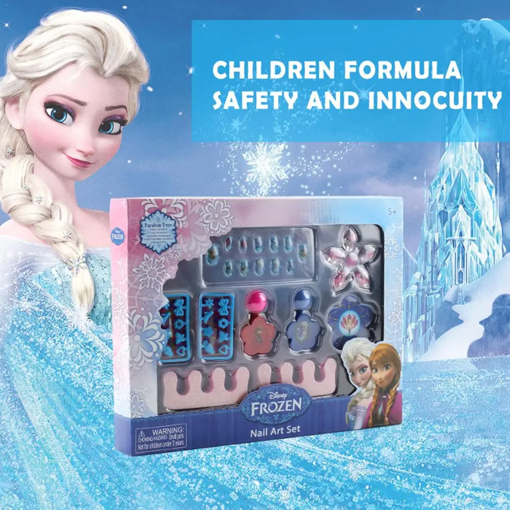

Disney Frozen Nail Polish Girl Princess Nontoxic Nail Polish Makeup Set Kids Cosmetics Toy