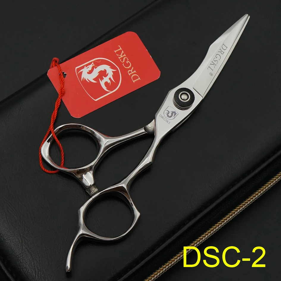 

New hot DRGSKL 440C hair cut scissors suit great 5.5/6.0 inch barber hair thinning shears hairdressing and beauty scissors DSC-2