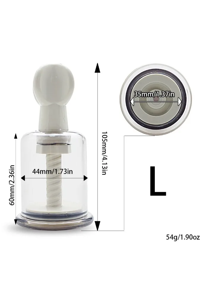 3 Size Breast Nipple Sucker Clitoris Massager Nipple Clamps Pump Breast Enlarger Vibrating Sex Adult Game Erotic Toy For Women (2)