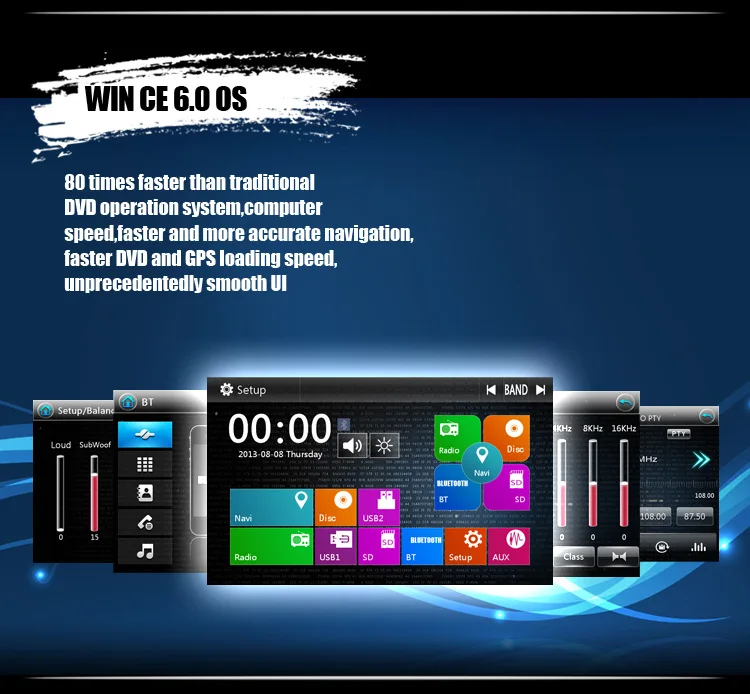 Clearance 7" Touch Screen 1 Din Car DVD Single Din Car Radio One Din Car GPS Car Recorder Input & Motorized Screen Detachable Front Panel 3