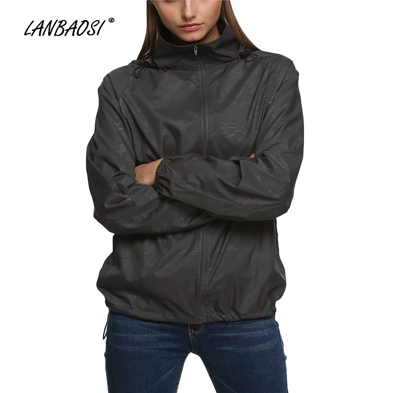 Lanbaosi Men/women Sun Protection Jacket For Hiking Cycling Traveling Windproof Water Resistent