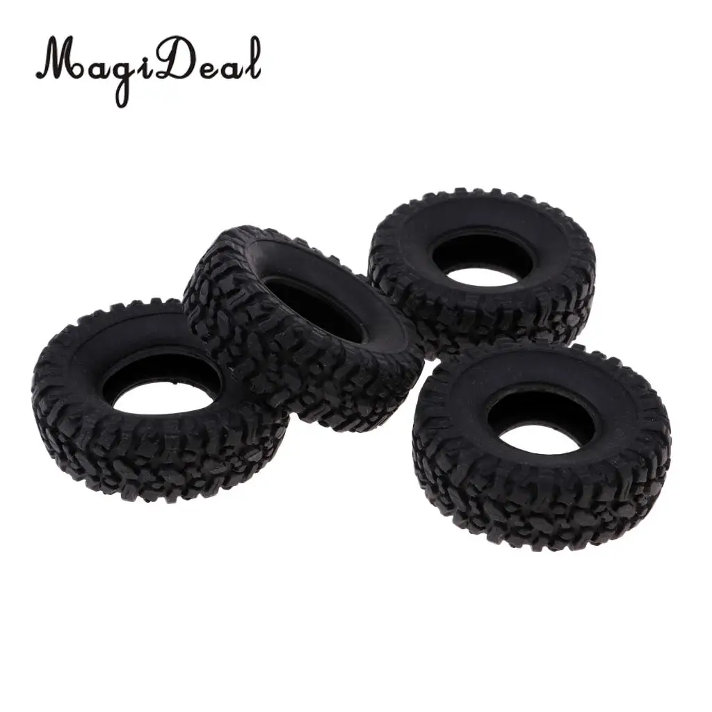 4pcs Rubber Wheel Tire Tyre for RC 1/16 Climbing Crawler Car WPL B-1/B-24/C-14/C-24/B-16 Truck Spare Parts Accessories