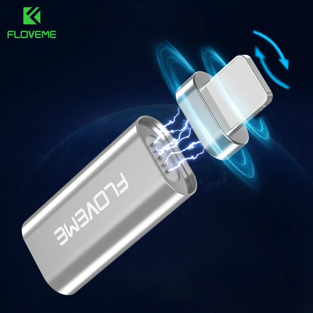 

FLOVEME Magnetic Micro USB Female to Lighting Male OTG Phone Adapter For iPhone iPad 2A Charger Magnet USB Adapter Converter