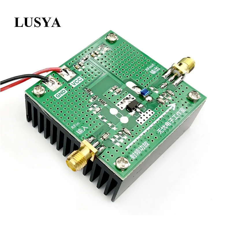 Baratos Lusya 400 MHZ 4 GHZ 1W amplificador de potencia Placa de desarrollo TQP7M9103 con disipador de calor soporte funcionamiento continuo A8 013