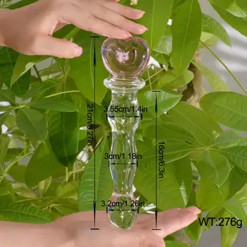 8.27 Inch Glass Dildo for Women Crystal Penis Female Masturbator Sex Toys for Adults Men Anal Pleasure Falos Faloimitator Shop 6