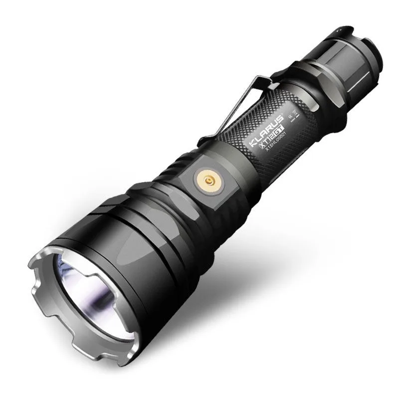 

New KLARUS XT12GT 1600 Lumens LED Flashlight CREE LED XHP35 HI D4 Waterproof Tactical Flashlight with18650 Battery