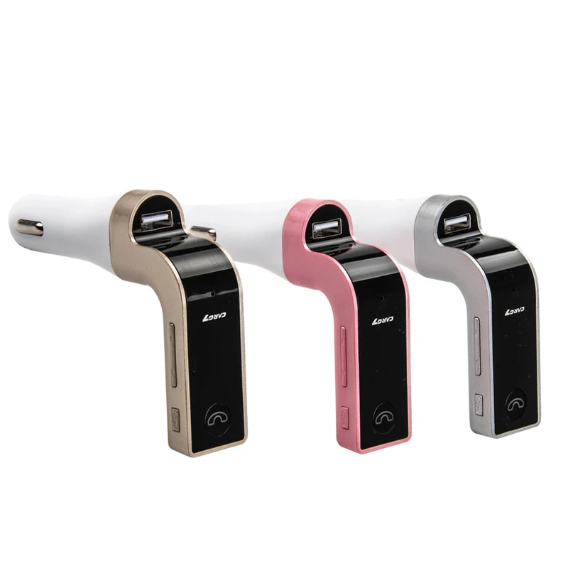 CARG7 متعددة الوظائف يدوي بلوتوث A2DP سيارة كيت Fm الارسال USB سيارة Mp3 الموسيقى لاعب SD سيارة شاحن آيفون سامسونج