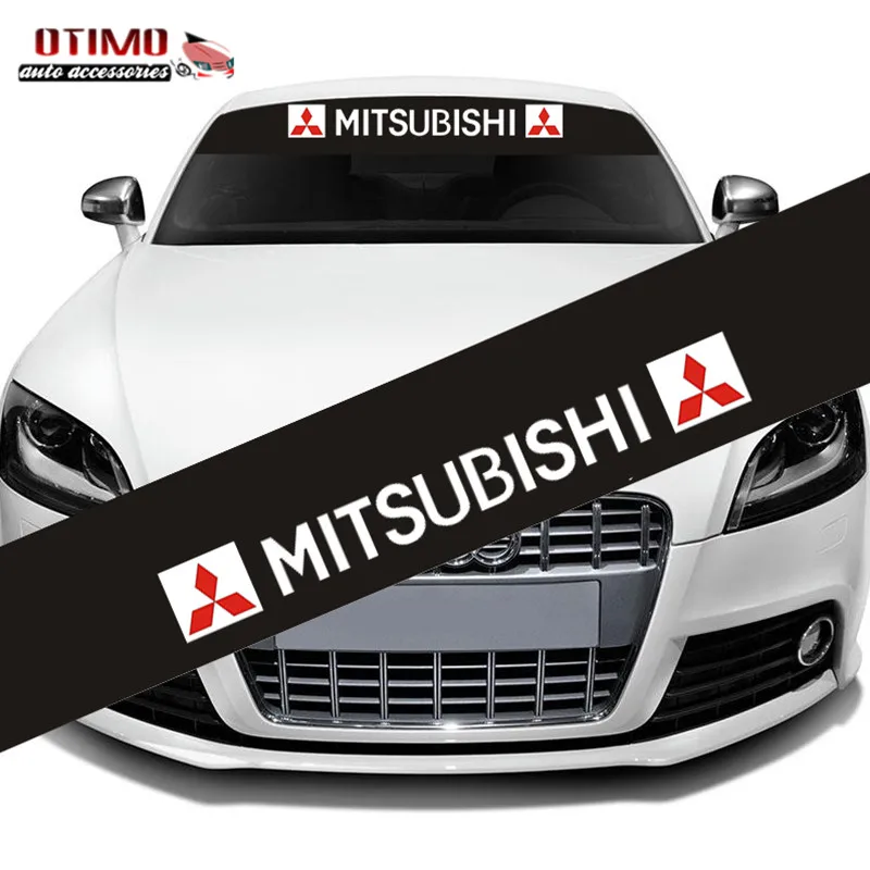 for Mitsubishi Car Stickers Front Windshield Decal Stickers for