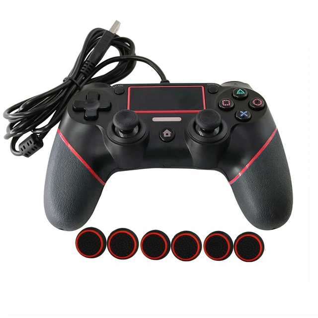 Best Offers 3 Color PS4 Controller For Playstation Dualshock 4 PS4 Controller With thumb stick 2.2M Cable