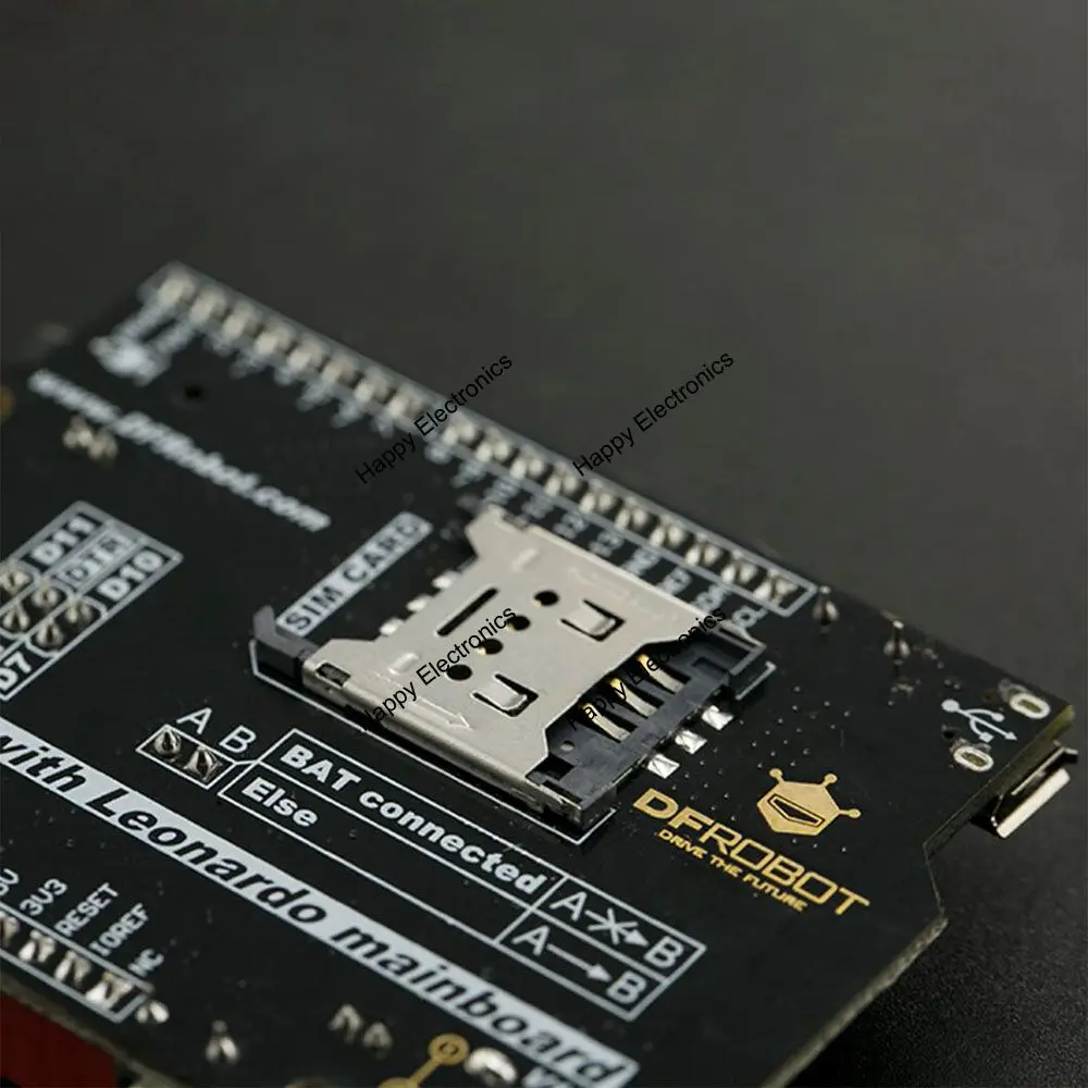 Новинка DFRobot SIM808 с материнской платой Leonardo 5 В ATmega32u4 MCU интегрированный GSM/GPRS/GPS