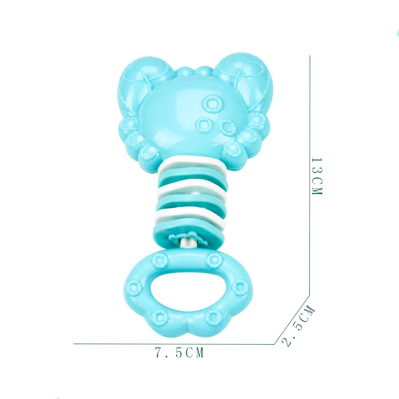 Детский зубопрорезыватель в виде краба, креветки, пустышка, мультфильм, Прорезыватель зубов, бесплатные детские игрушки с зубами, подарок для младенцев, жевательные игрушки для детей 0-12 месяцев
