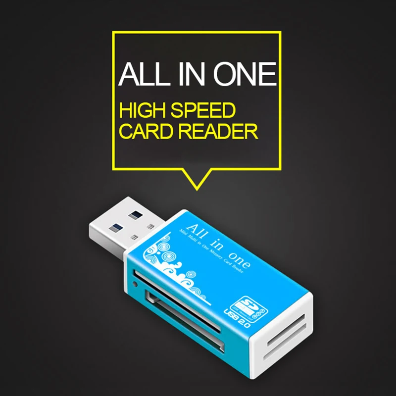 Утхай C02 Multi in 1 карта памяти SD Card Reader для Memory Stick Pro Duo Micro SD, TF, M2, MMC, SDHC, MS считыватель смарт-карт