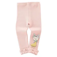 Брюки до щиколотки для маленьких девочек с героями мультфильмов; новая модная одежда с цветочным рисунком для маленьких девочек; леггинсы; штаны; брюки для новорожденных