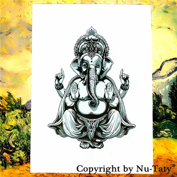 

SHNAPIGN Indian blame Temporary Tattoo Body Art Flash Tattoo Stickers 21*15cm Waterproof Car Styling Home Decor Wall Sticker