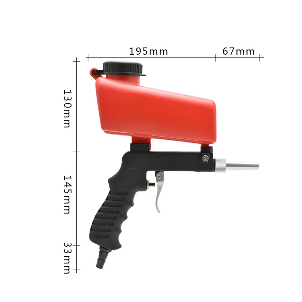 Маленькая пескоструйная машина портативный гравитационный Пескоструйный пистолет миниатюрный пневматический Пескоструйный набор ржавчины взрывное устройство