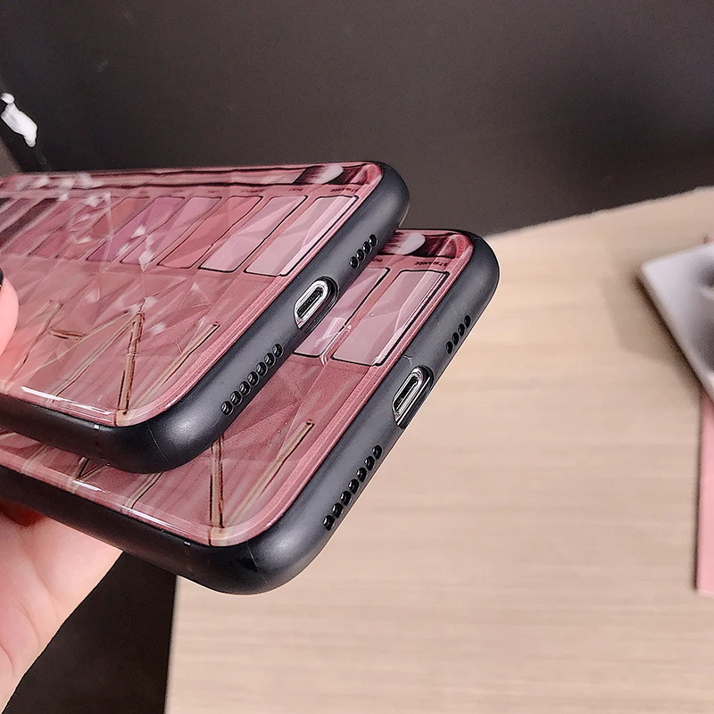Чехлы для телефонов с 3D алмазной текстурой для huawei P10 P20 P30 Mate20 Pro Nova 3 3i 3e 4 Eye shadow box Чехлы для Honor 10 8X задние чехлы