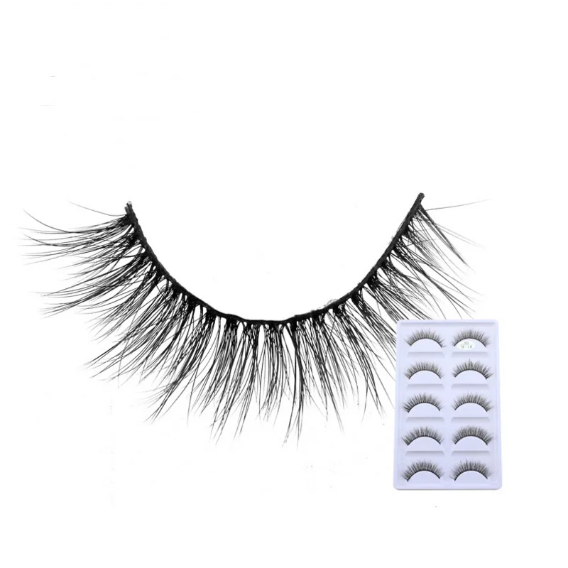 

HBZGTLAD 5 pairs Fake Mink Eyelashes 3D Natural False Eyelashes 3d Mink Lashes Soft Eyelash Extension Makeup Kit Cilios