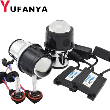

2.5 inch HID Bi xenon fog Projector Lens with 35W H11 xenon kit for universal/Ford/Toyota/Nissan car Lights Lamp Retrofit
