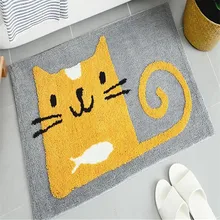 40x60 см 50x80 см кошачий Придверный коврик с изображением героев мультфильма прекрасный домашний моющийся толстый мягкий ковер коврики для ванной комнаты анти-стойкий