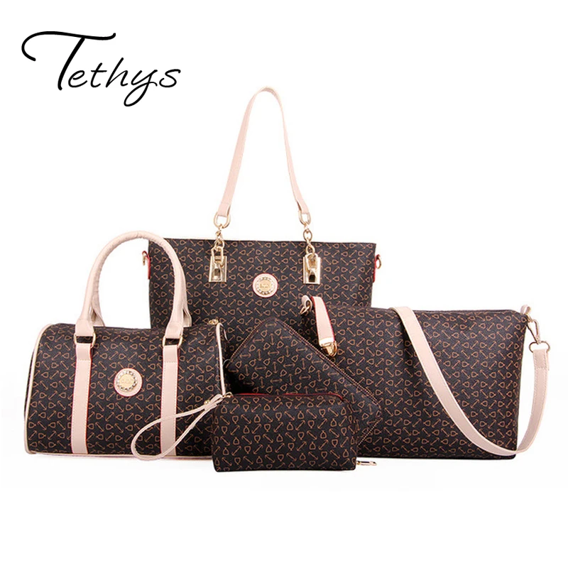 Women Bags font b Set b font 5 pcs Chinese Style Bag font b Handbag b