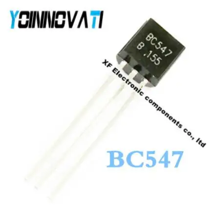 

Free shipping 100pcs/lot BC547 BC547B 0.1A/45V NPN TO-92 Best quality