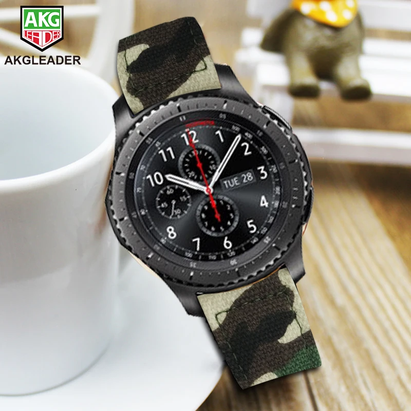 

20-22MM Fashion Canvas Strap For Samsung Gear S3 S2 Sport Watch Band For Huawei Watch 2 Wrist Band For Huami Amazfit Watchband