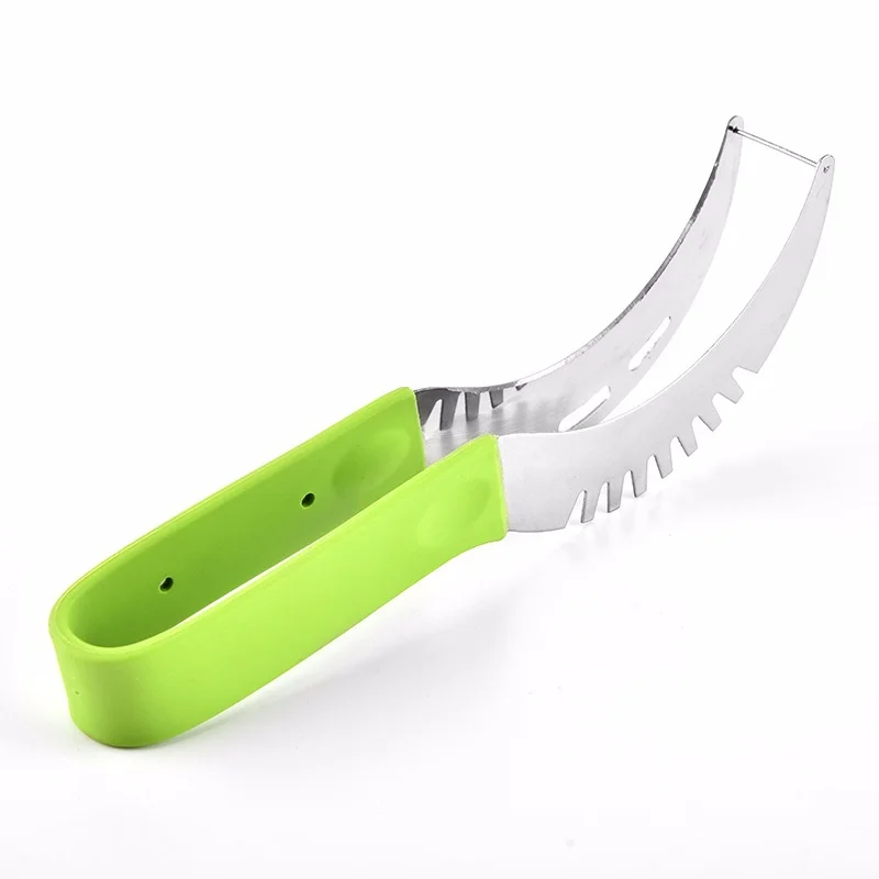

Original Watermelon Slicer & Serve Perfect In Stainless Steel Fruit Cutter and Corer Easy Melon Slices To Collect Kitchenware