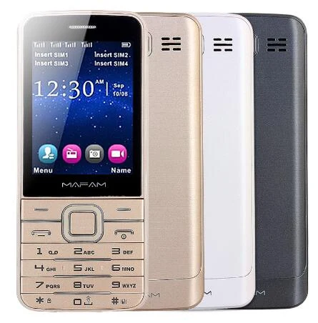 Quad 4 SIM четыре режима ожидания тонкий для мобильных телефонов фонарик телефона