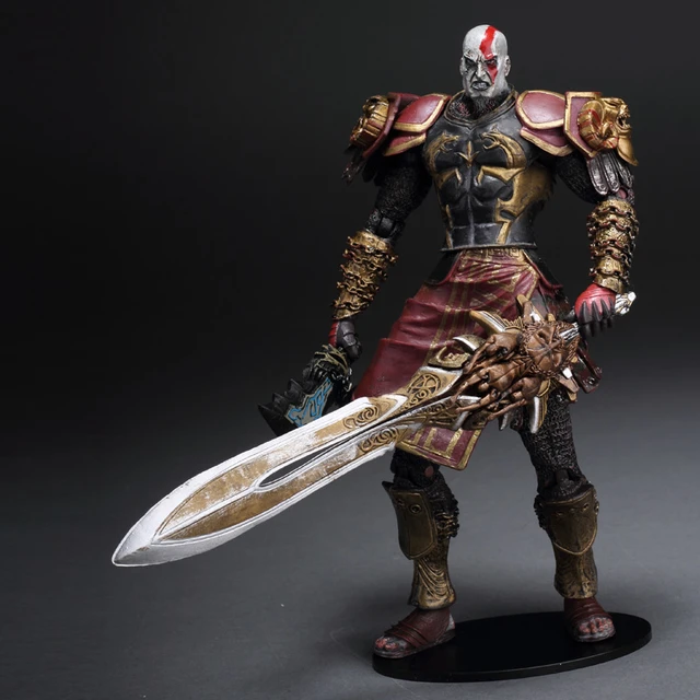 Neca God of War 2 Kratos Golden Fleece Armor Medusa Head 7 Game Action  Figure