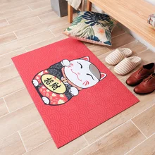 Cat Carpet Rubber Sole Antiskid Wear-Proof Bedroom Living Room Floor Mat