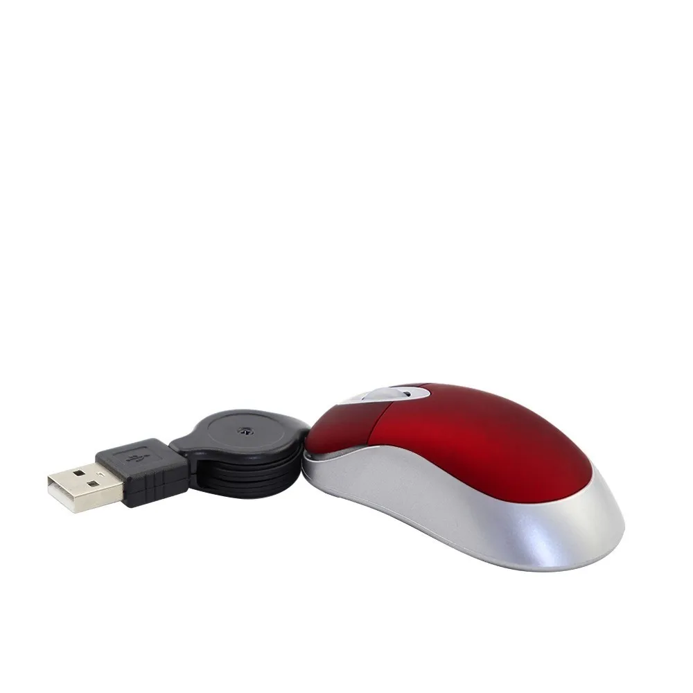 Wired Mouse Mini Mouse Retractable Line USB