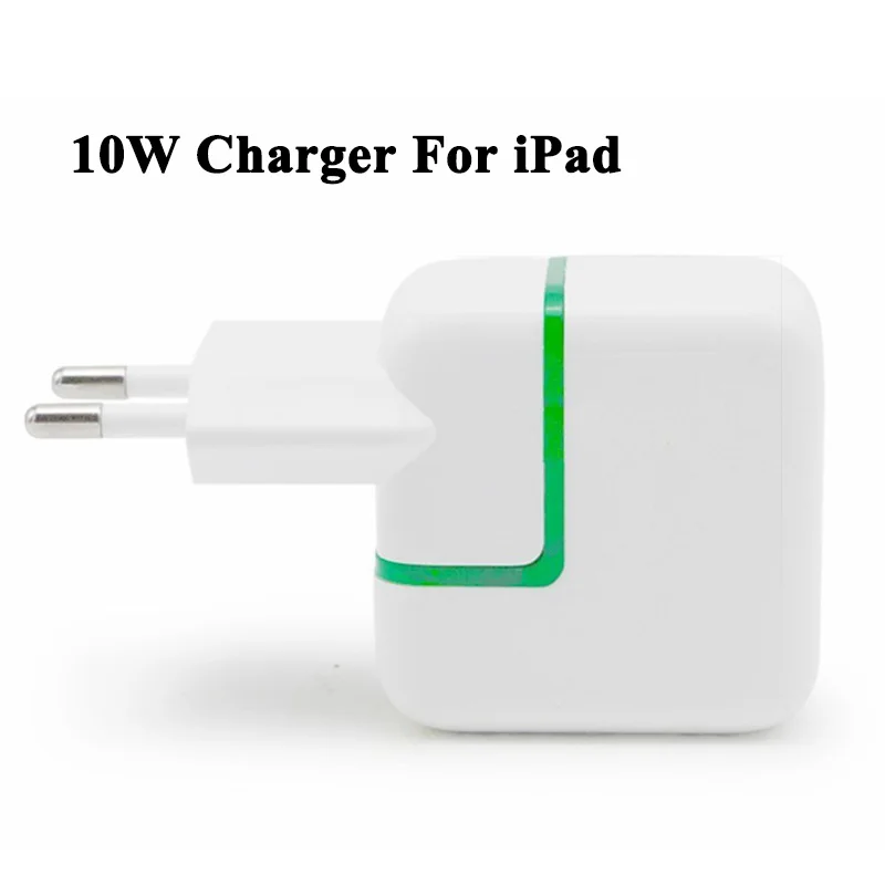 10W USB Power Adapter Charger for iPad Mini Air Green Led Indicate Euro