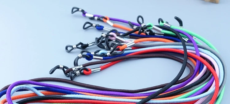 ZRHUA 1 шт., яркие цвета, эластичные силиконовые ремешки для очков, цепочка для солнцезащитных очков, противоскользящие веревки для очков