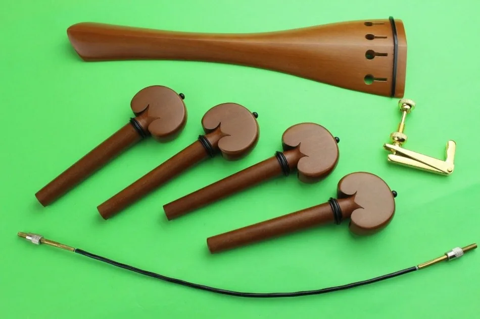 

1set new Jujube wood 4/4 cello parts tailpiece pegs fine tuner tail gut