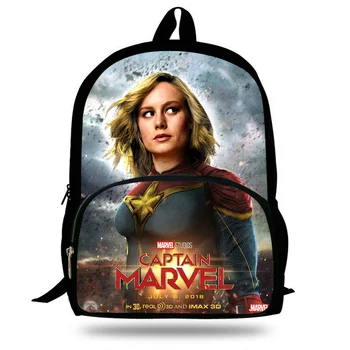 

2020 16inch Prevalent Print Backpack For School Captain Marvel Backpack For Teens Boys Girls Superhero Bag For Children Students