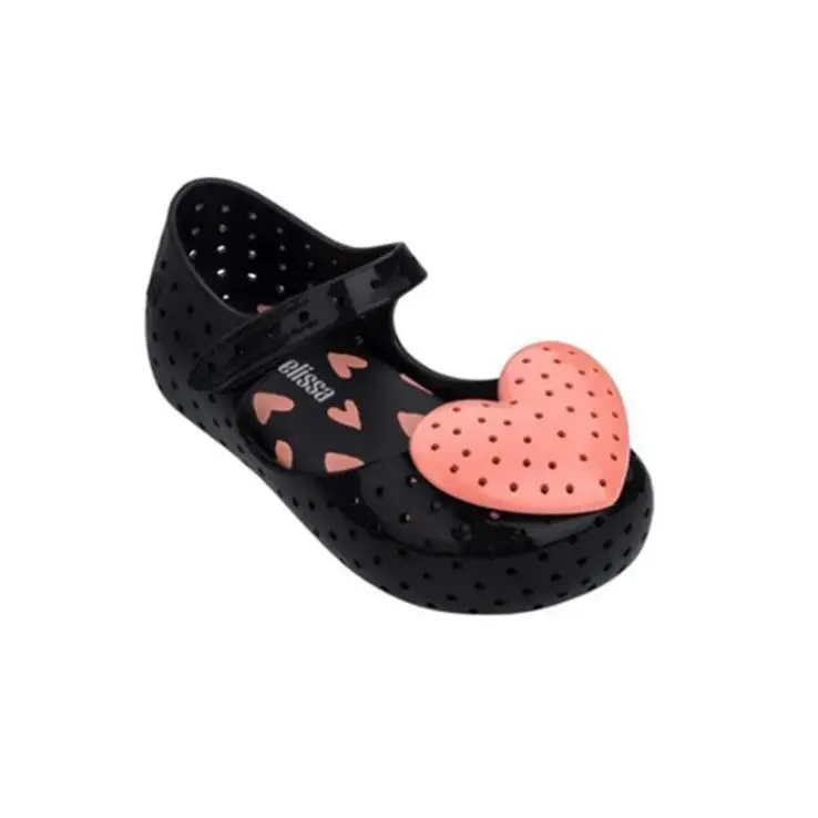 Летняя мини-обувь melissa; прозрачная стильная мини-обувь для девочек; Нескользящие Детские пляжные сандалии; обувь для малышей; мягкие сандалии для девочек