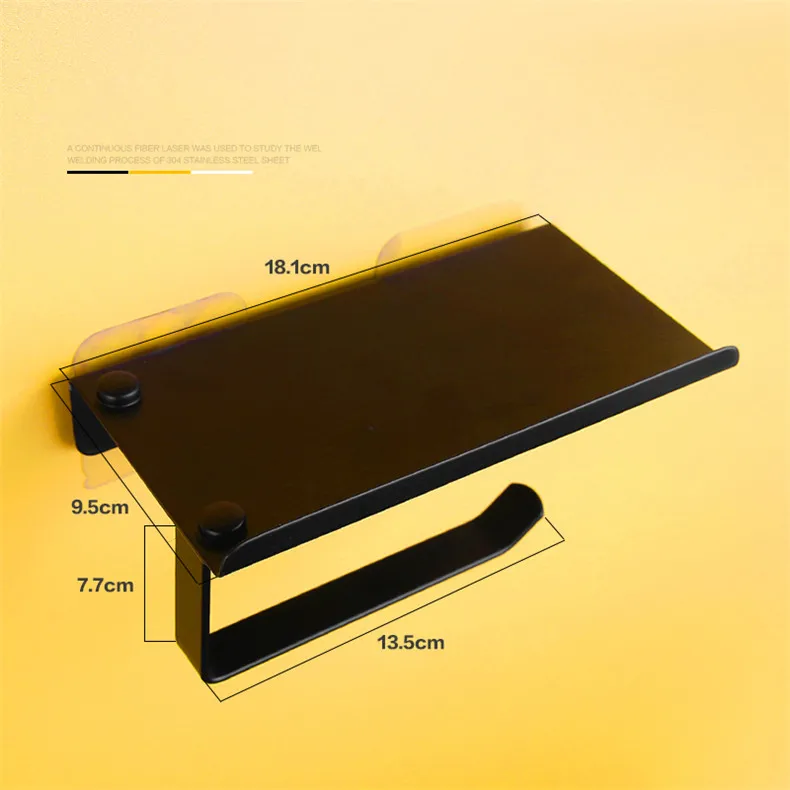 Matte-Black-Toilet-Paper-Holder-Wall-Mount-Tissue-Roll-Hanger-304-Stainless-Steel-Bathroom-Accessories-(10)