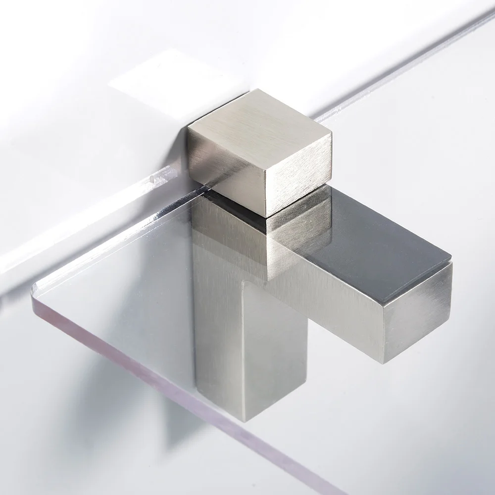 Braçadeira de Vidro Ajustável de Metal Sólido de Madeira e mobiliário Clipe de Montagem na Parede Suporte de Prateleira de Vidro Acessórios de Hardware 2 Pcs Braçadeira Prateleira