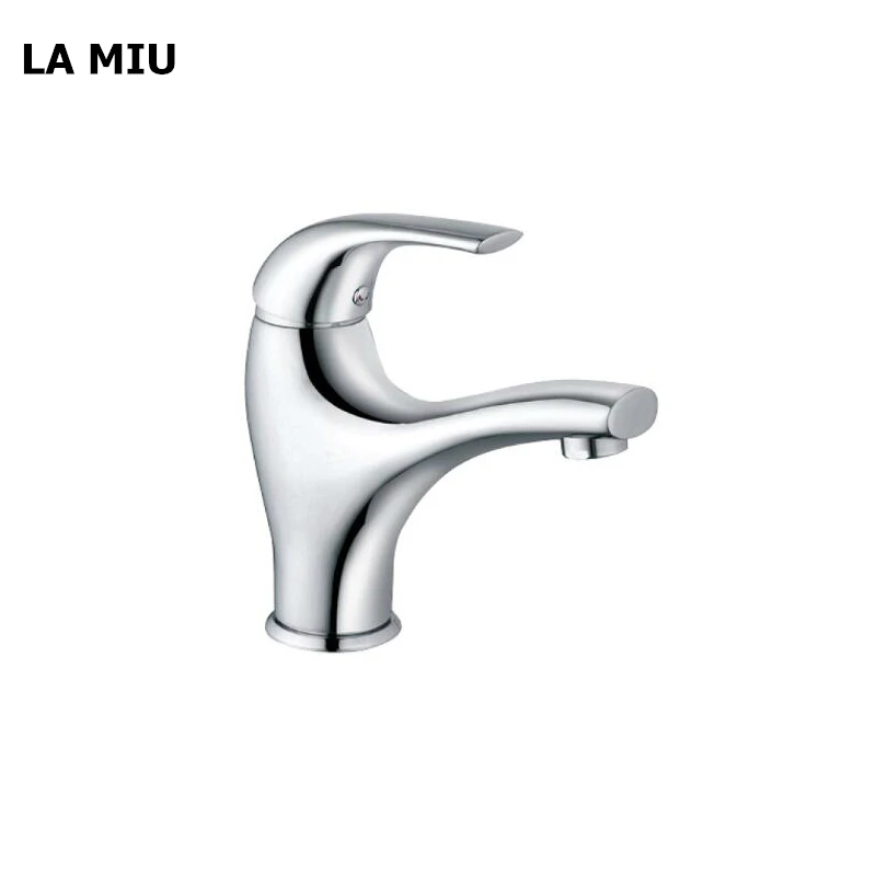 

LA MIU Free Shipping Basin Faucet Cold and Hot Water Mixer Single Handle Tap Grifo AM 3120