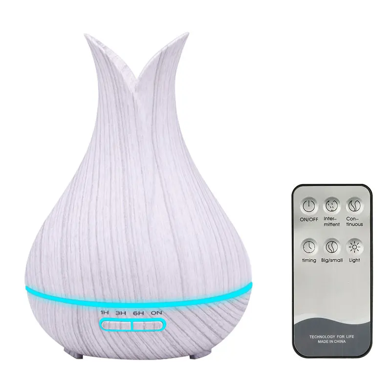 

400ml Air Humidifier Manual/Remote Control Ultrasonic Humidifier Timing Essential Oil Aroma Diffuser Air Purifier Mist Maker