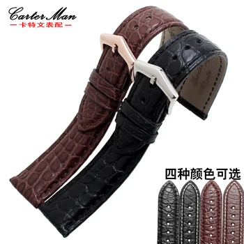 

New Crocodile watchband genuine leather 18mm 19mm 20mm 21mm 22mm high quality men womens' bracelet