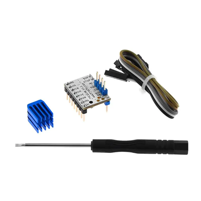 1 компл. TMC2130 V1.1 шаговый Stepstick драйвер двигателя модуль теплоотвод для 3d принтер защита Запчасти Аксессуары