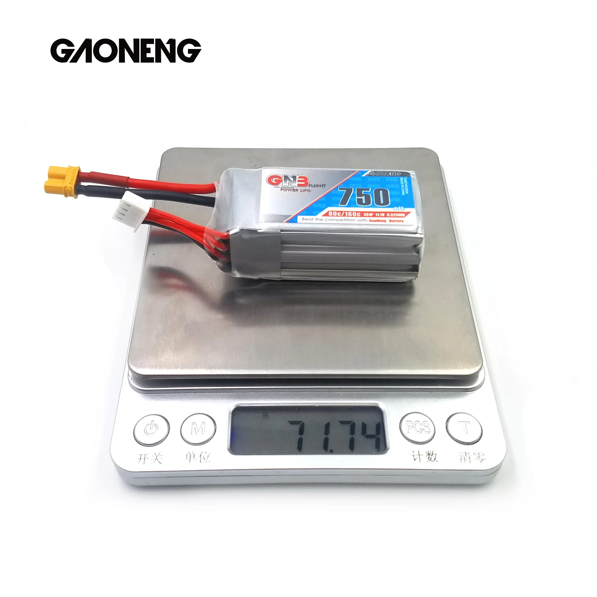 4 шт. Gaoneng GNB 11,1 V 750mAh 80C 3S XT30 вилка Lipo батарея для RC FPV Racing Cine Whoop BetaFPV Дрон